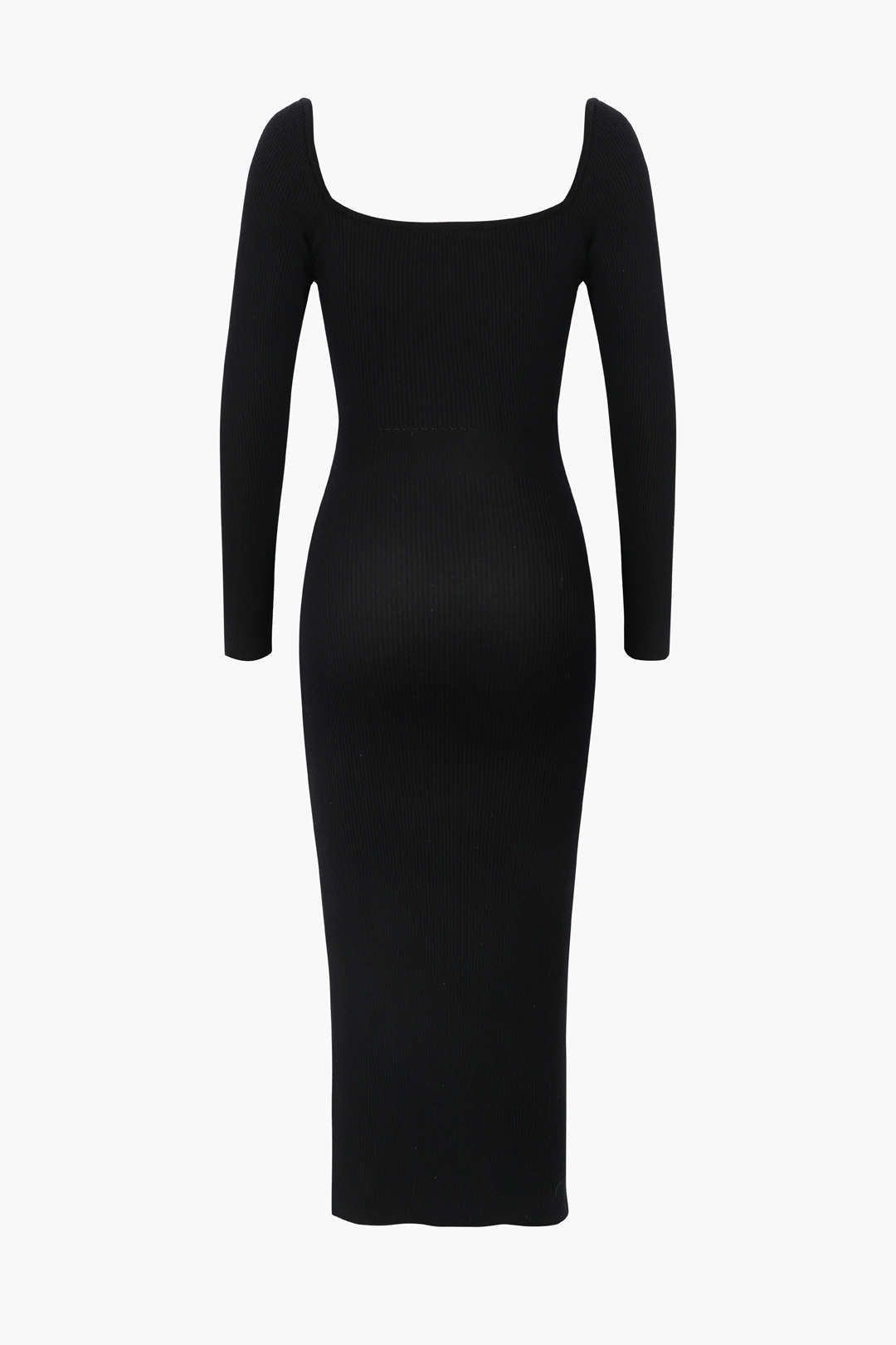 Square Neck Long Sleeve Knit Dress sold by Micas product image thumbnail 2