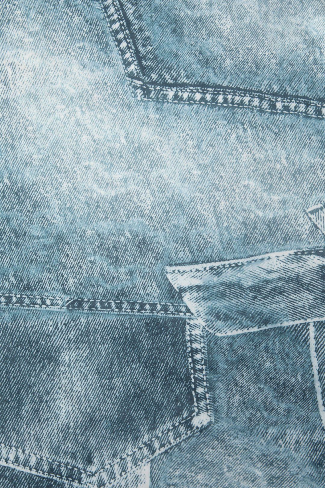 Denim Print Strapless Bodycon Mini Dress sold by Micas product image thumbnail 3