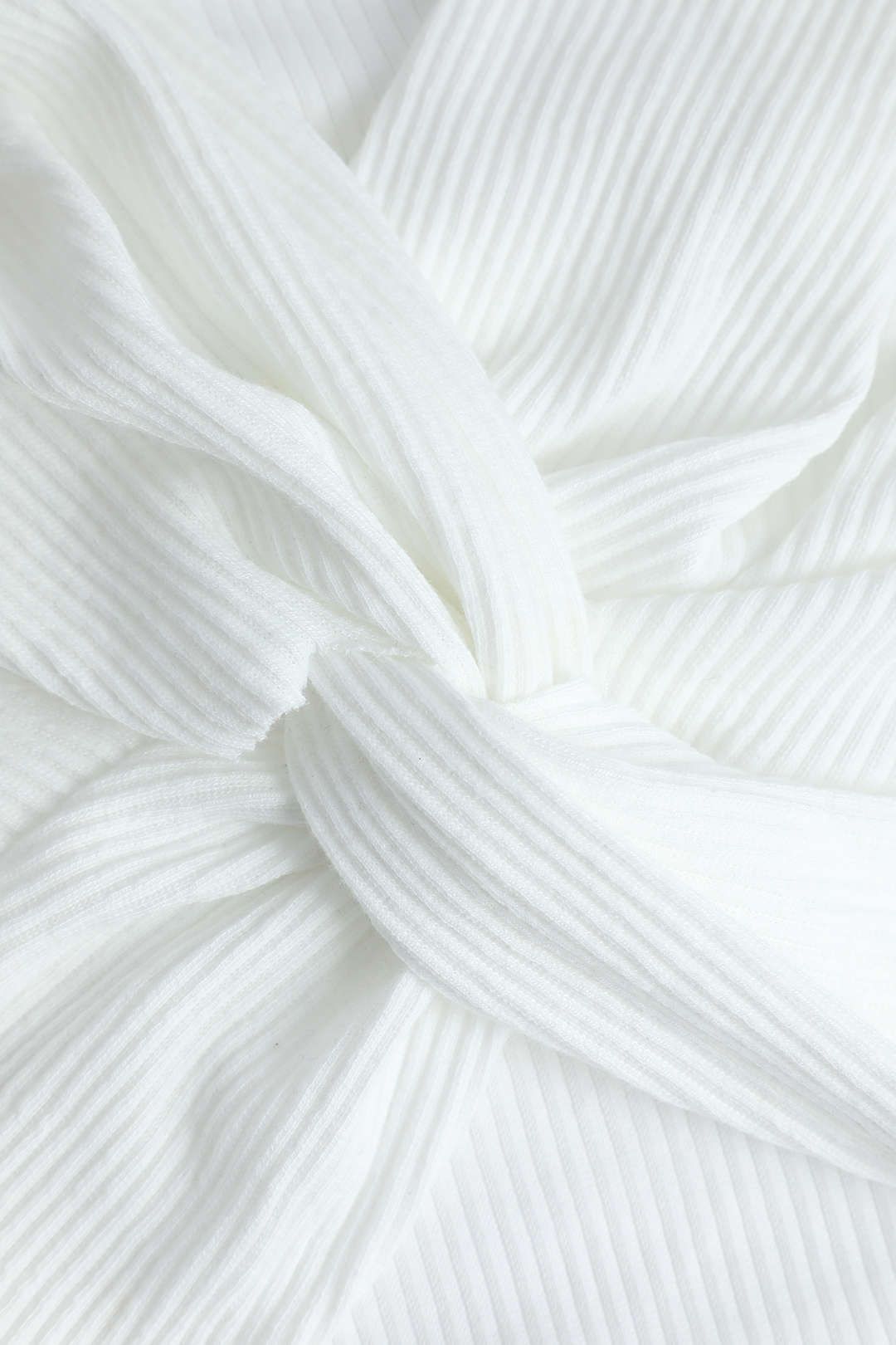 Ribbed Twist Front Crop T-Shirt sold by Micas product image thumbnail 3