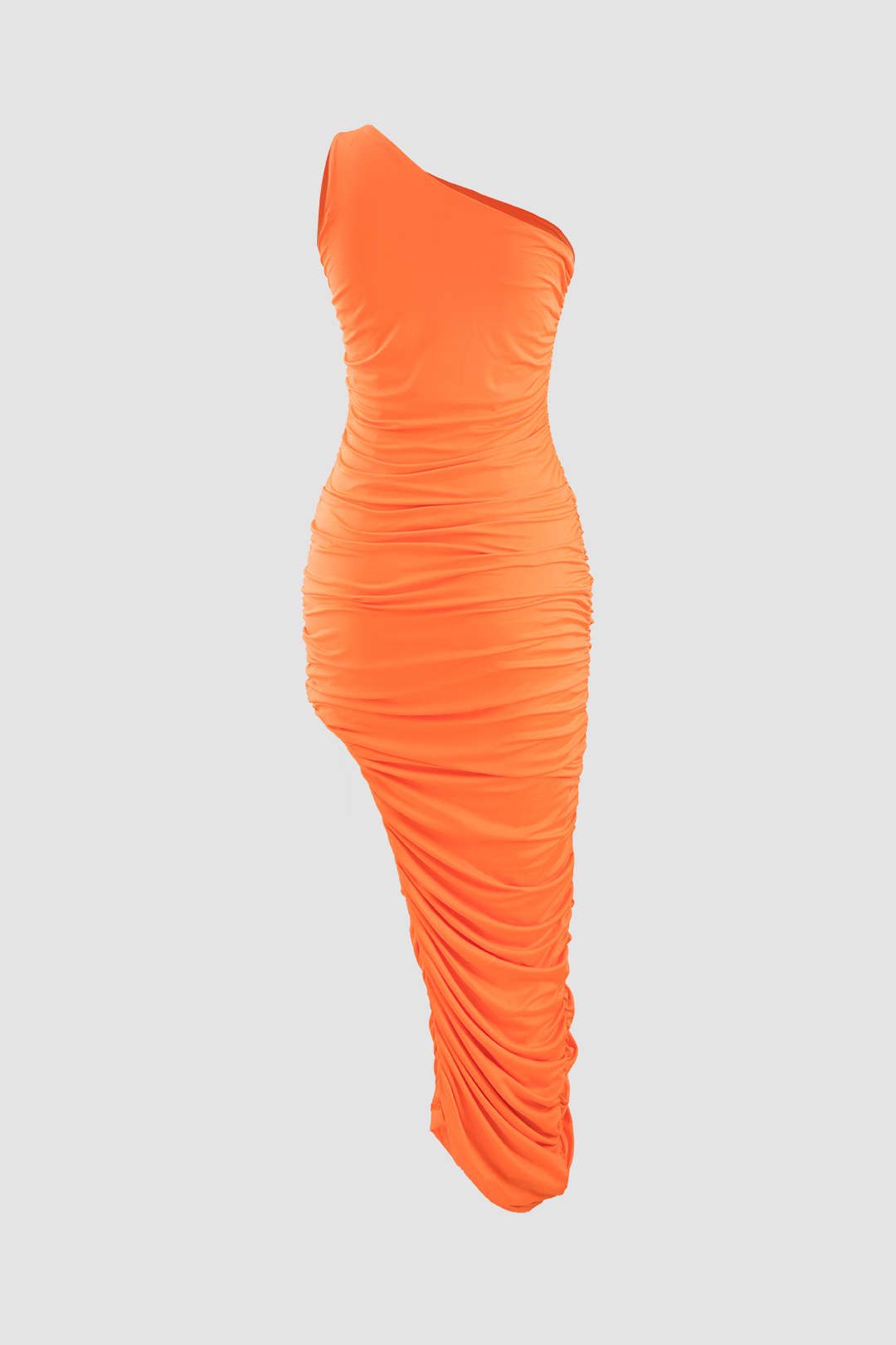 Asymmetric Ruched Midi Dress sold by Micas product image thumbnail 2