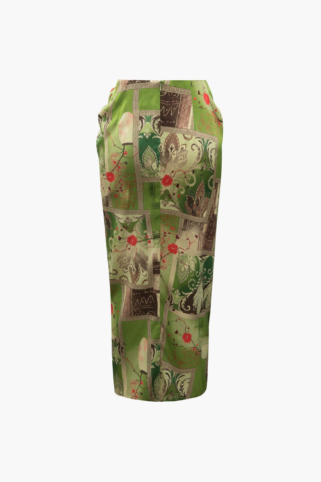 Floral Print Satin Midi Skirt sold by Micas product image thumbnail 2