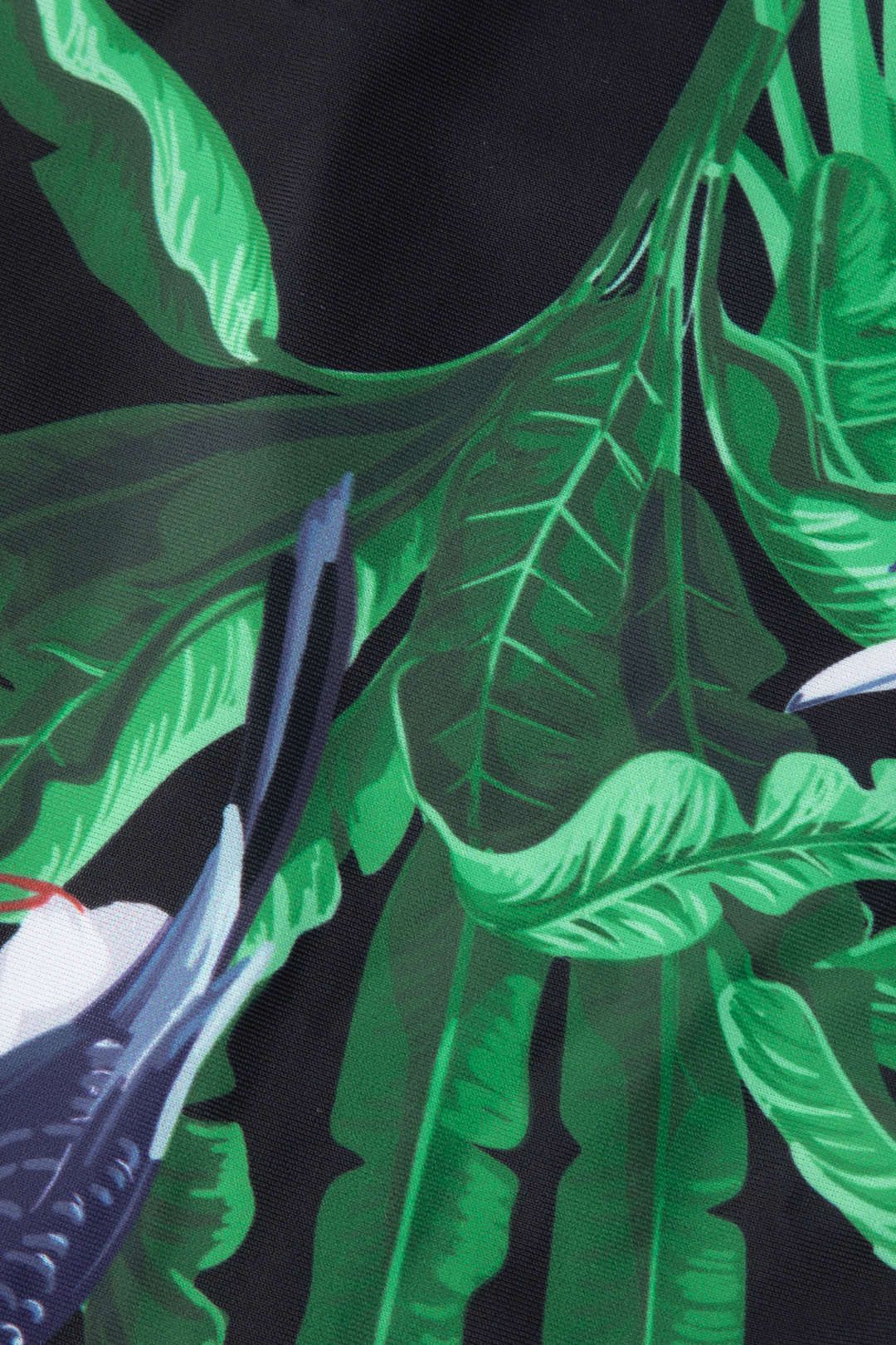 Tropical Print Halter Tie Bikini Swimsuit Set And Cover-up sold by Micas product image thumbnail 6