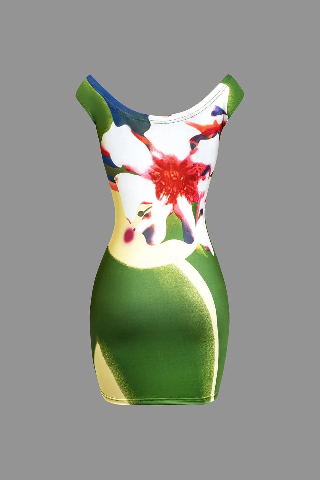 Floral Print Off Shoulder Mini Dress sold by Micas product image thumbnail 2