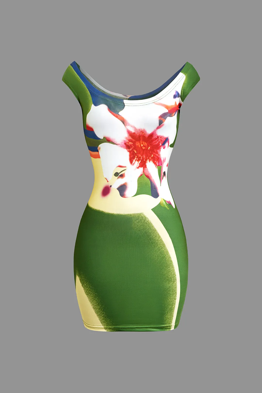 Floral Print Off Shoulder Mini Dress sold by Micas