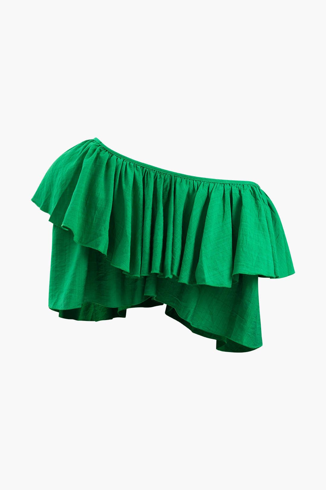 Asymmetric Ruffle Crop Top sold by Micas product image thumbnail 2
