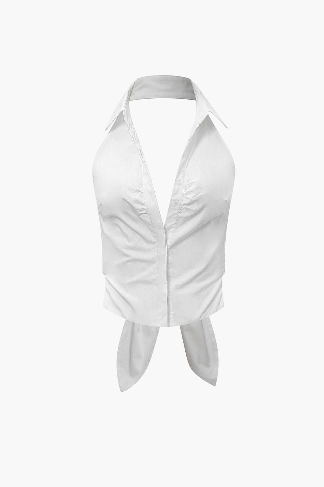 Knot Back Halter Sleeveless Shirt sold by Micas