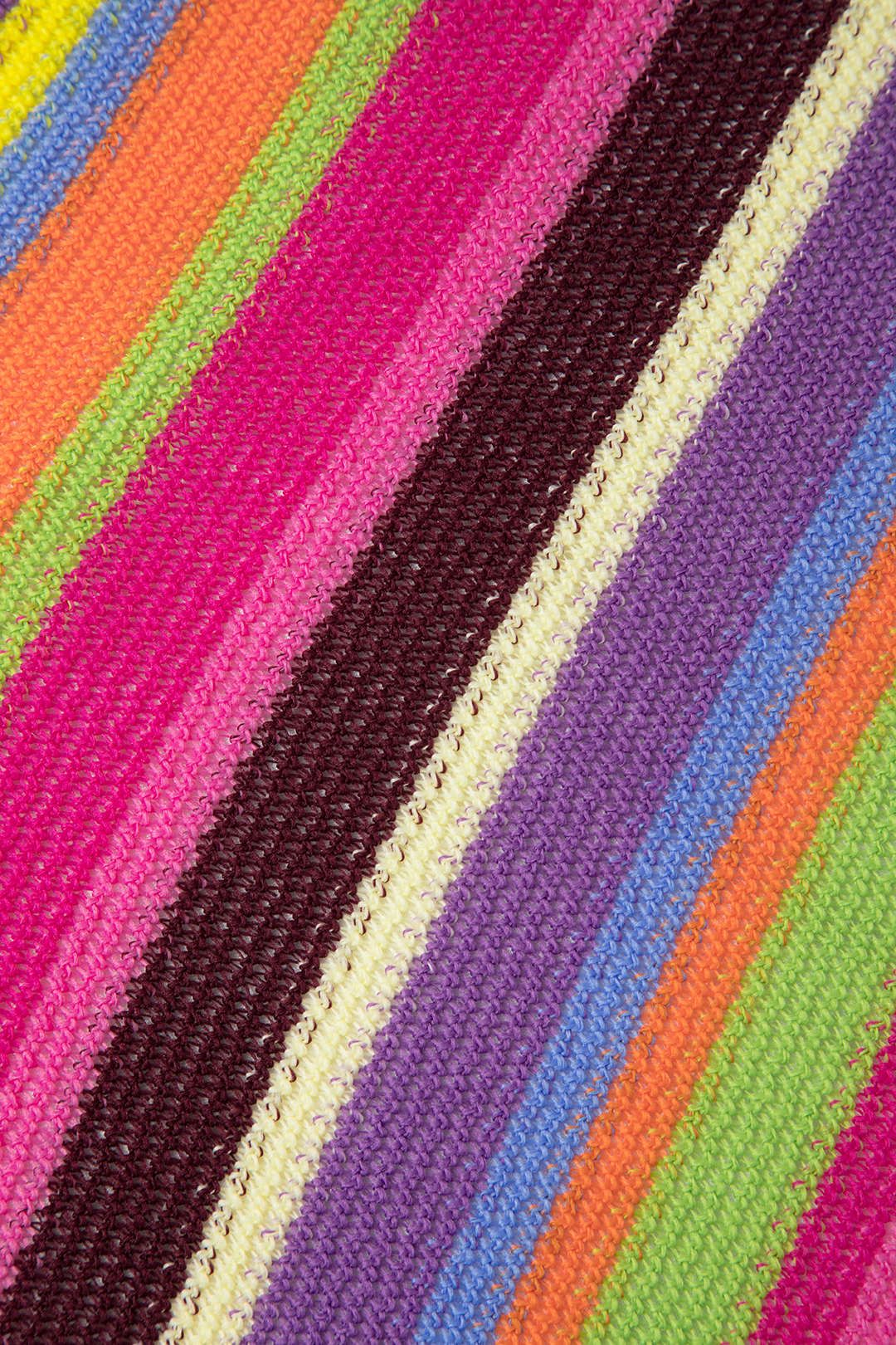 Rainbow Stripe Knit V-Hem Cami And Slit Skirt Set sold by Micas product image thumbnail 9