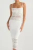 Solid Hollow Out Slip Midi Dress sold by Micas