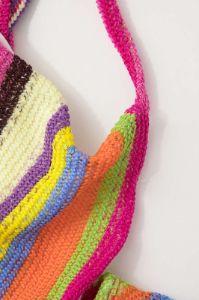 Rainbow Stripe Knit V-Hem Cami And Slit Skirt Set sold by Micas