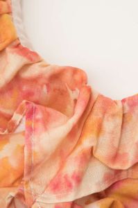 Floral Print V-neck Ruffle Tie Back Maxi Dress sold by Micas