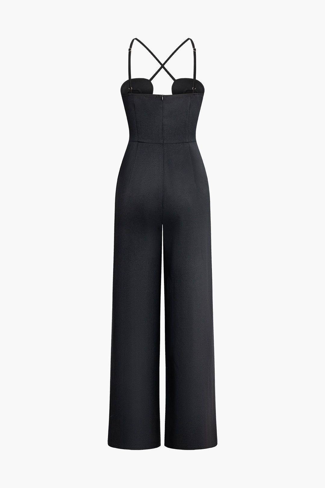 Cross Slip Cut Out Backless Ruched Jumpsuit sold by Micas product image thumbnail 2