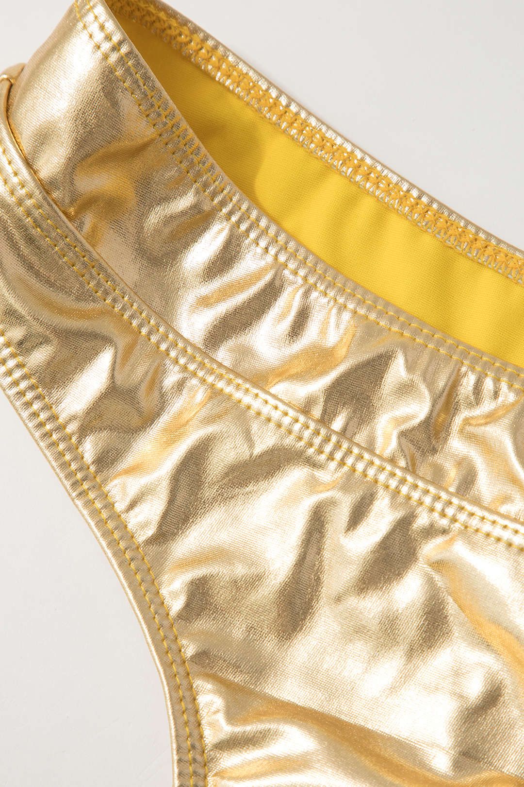 Metallic Halter Tie Bikini Set sold by Micas product image thumbnail 4