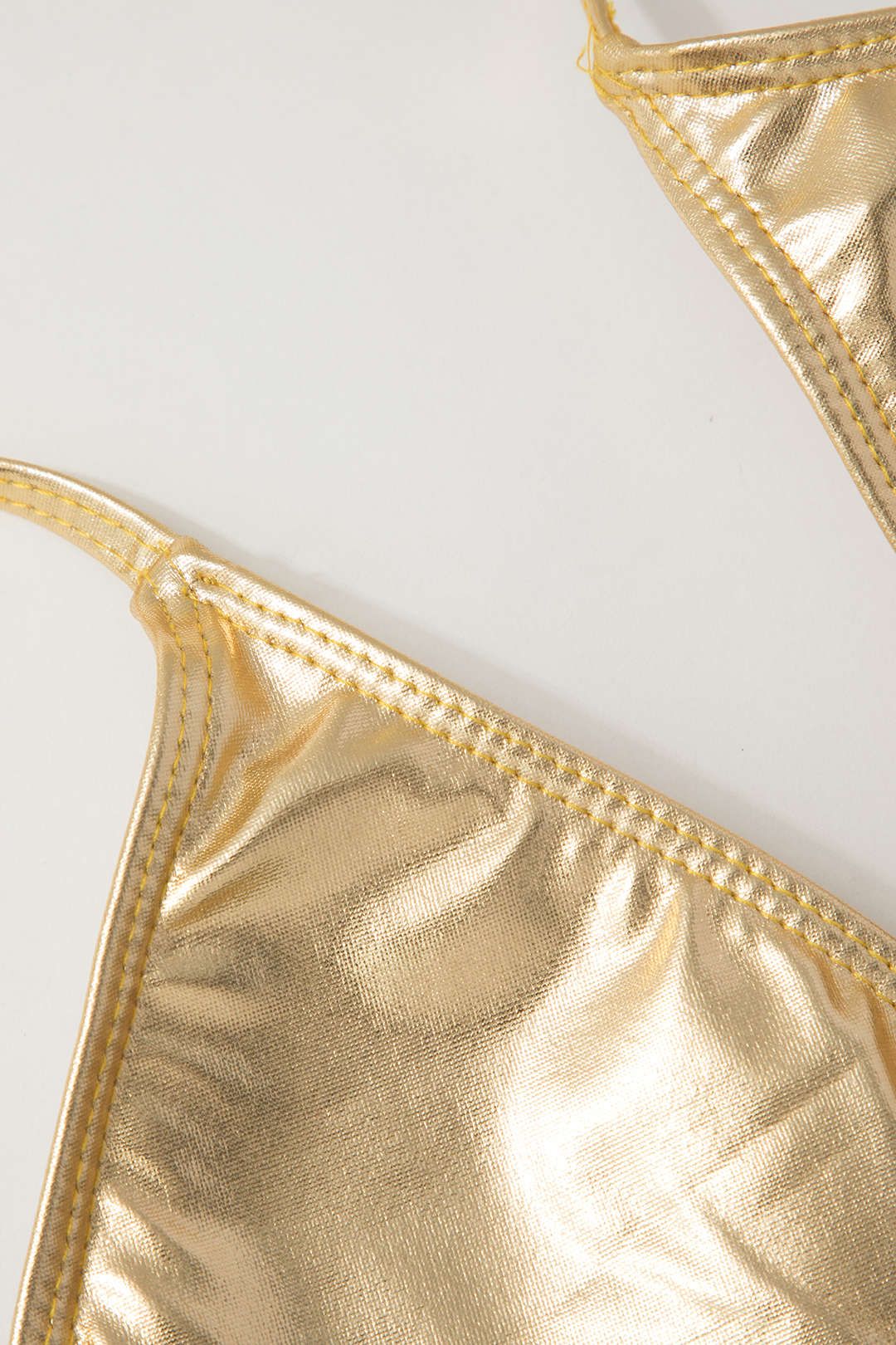Metallic Halter Tie Bikini Set sold by Micas product image thumbnail 3