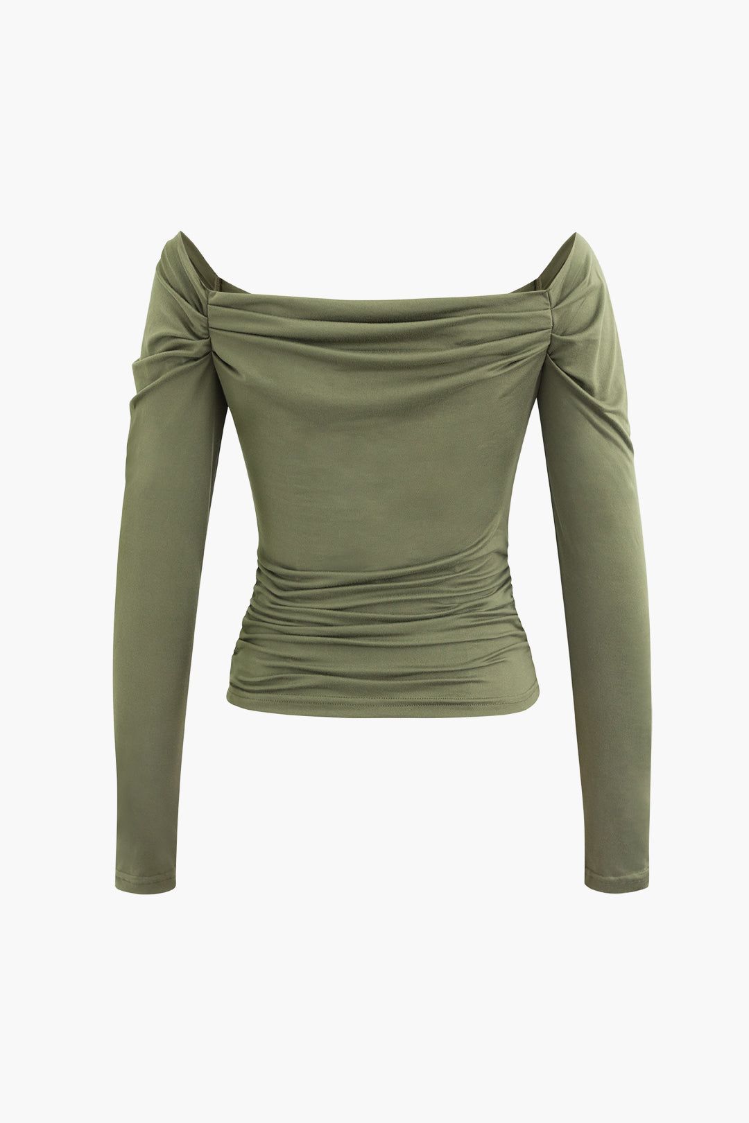Sweetheart Neckline Ruched Long Sleeve Top sold by Micas product image thumbnail 2
