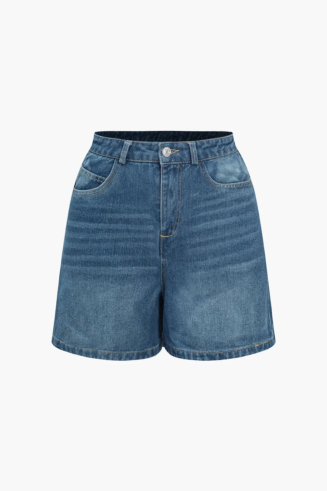 Grundlæggende lomme denimshorts sold by Micas