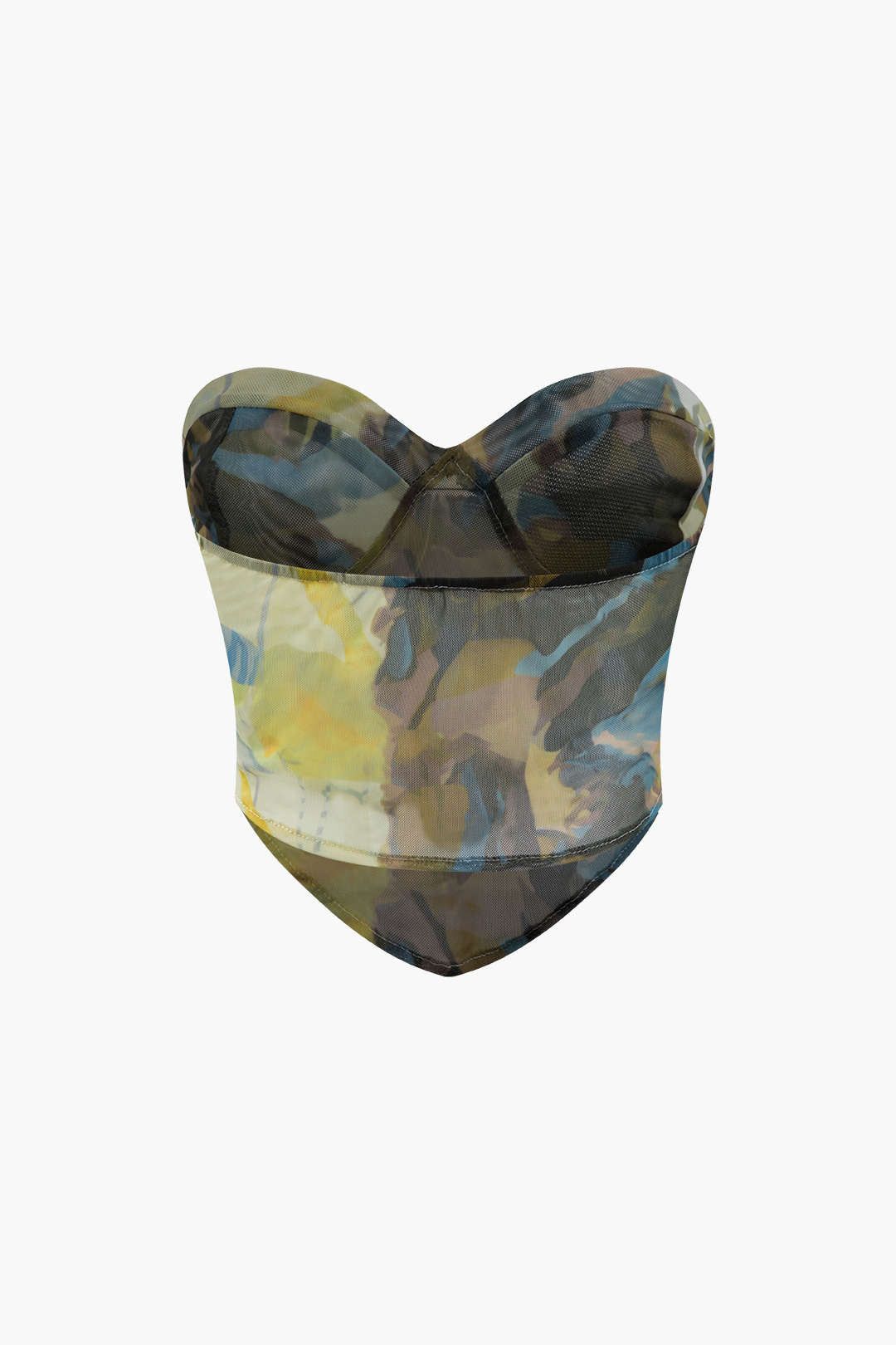 Abstract Print Mesh Tube Top sold by Micas product image thumbnail 2