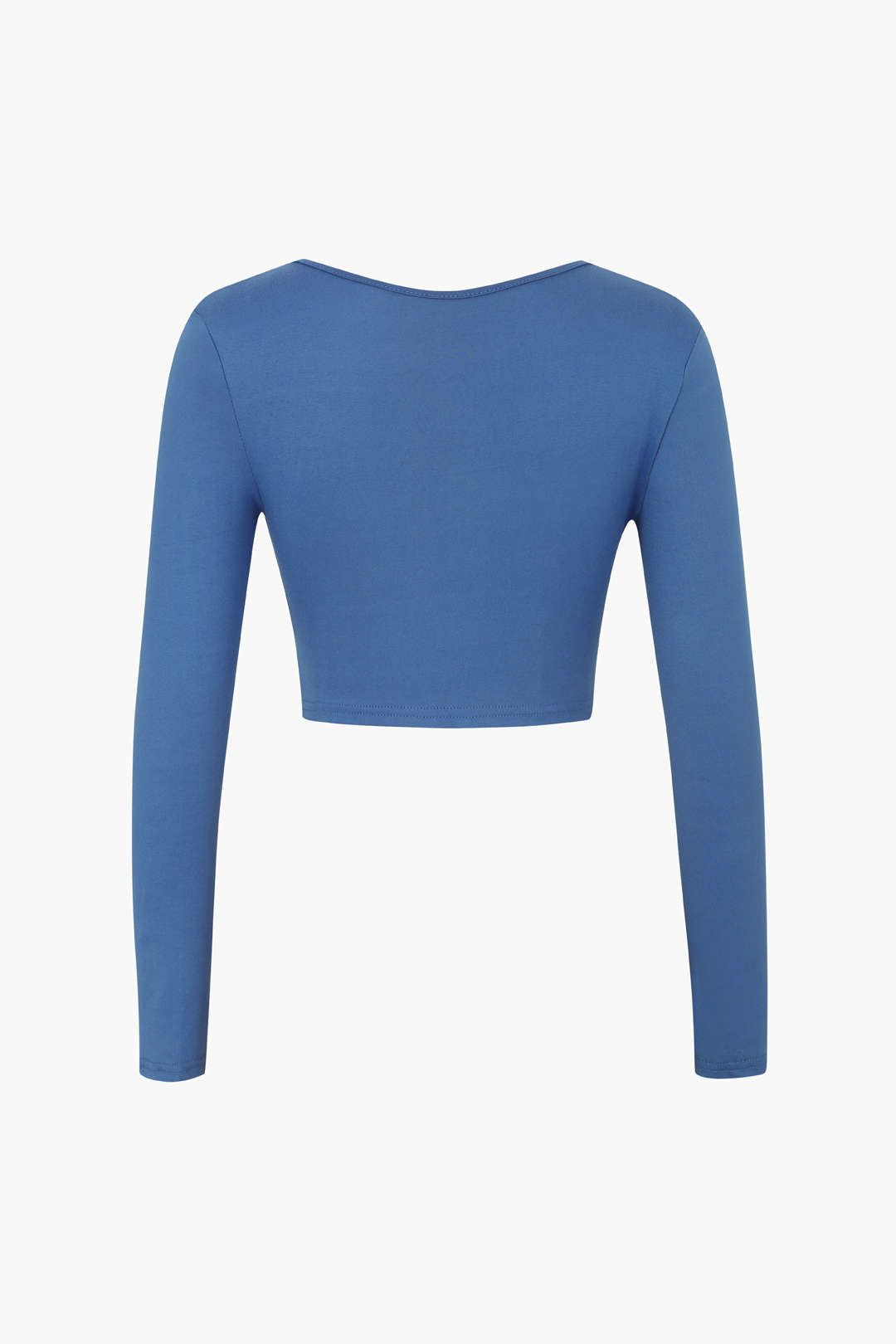 V-neck Long Sleeve Crop Top sold by Micas product image thumbnail 2
