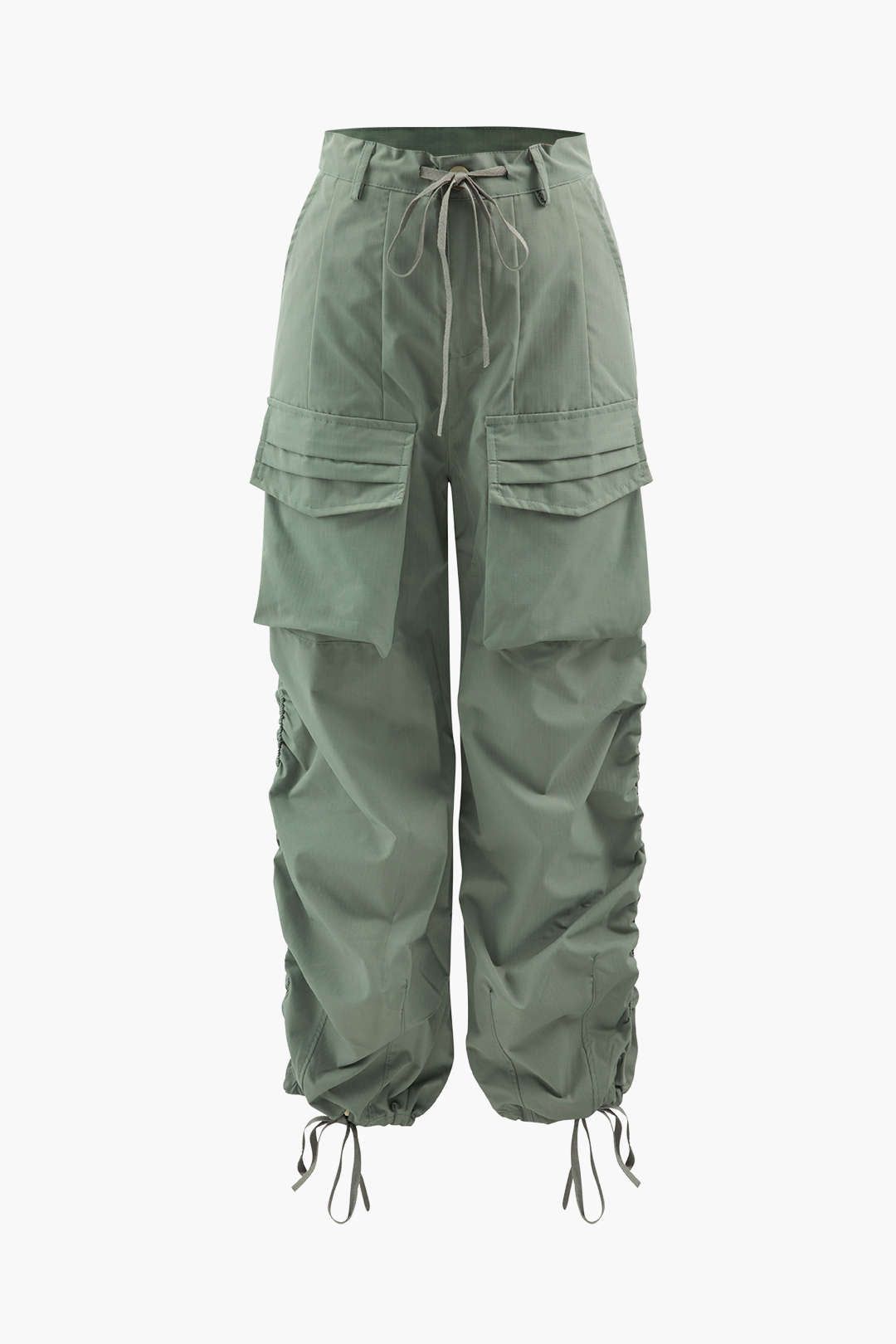 Drawstring Flap Pocket Cargo Pants sold by Micas