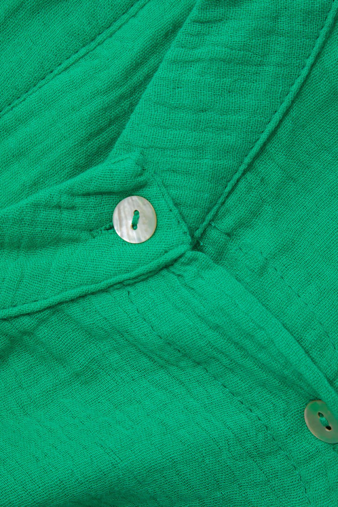 Button Up Mini Shirt Dress With Braided Tie sold by Micas product image thumbnail 3