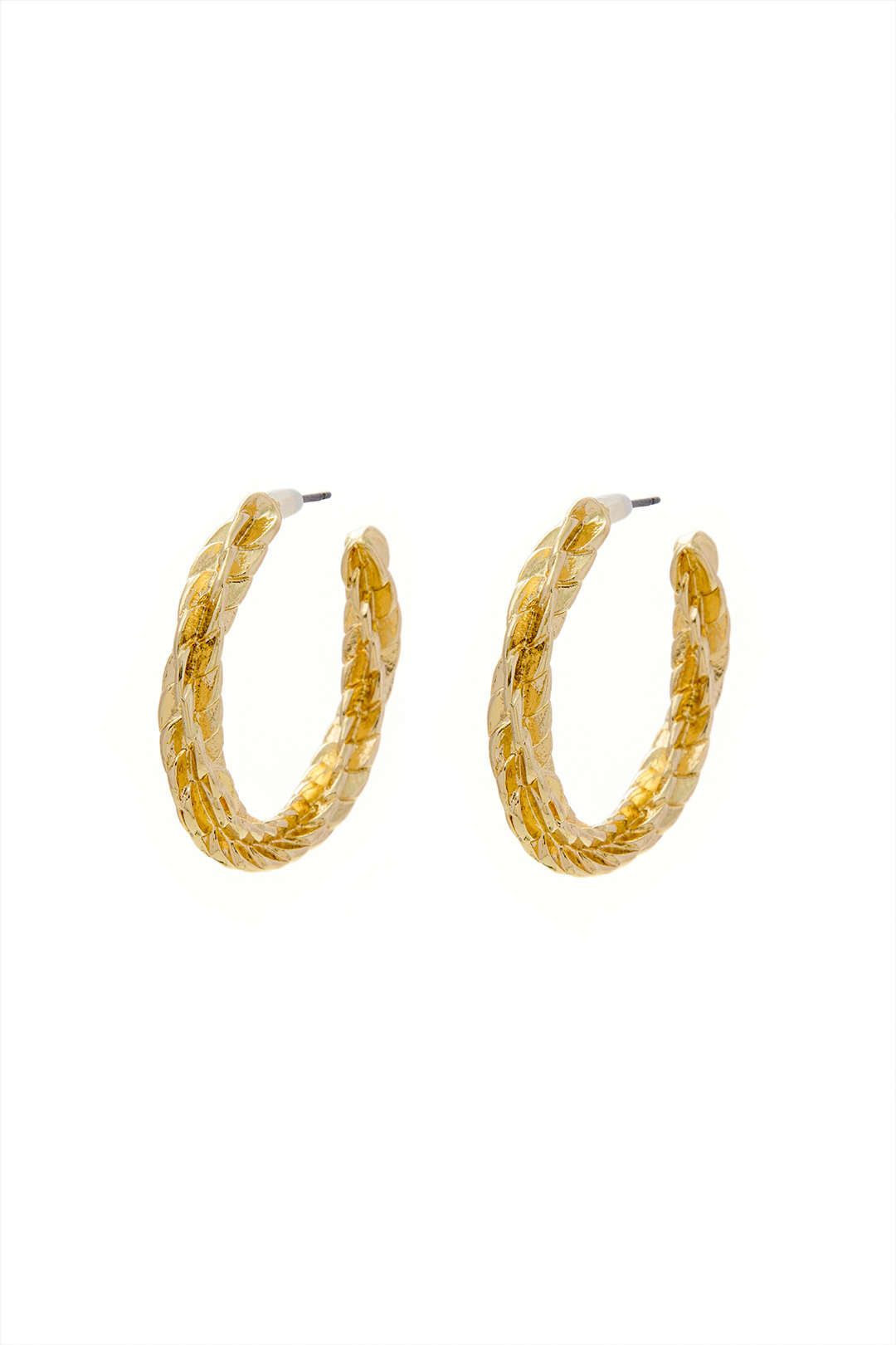Textured Hoop Earrings sold by Micas