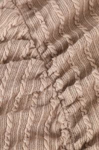 Cable Knit Drawstring Ruched Mini Dress sold by Micas