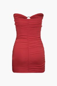 Ring Front Cut Out Strapless Mini Dress sold by Micas