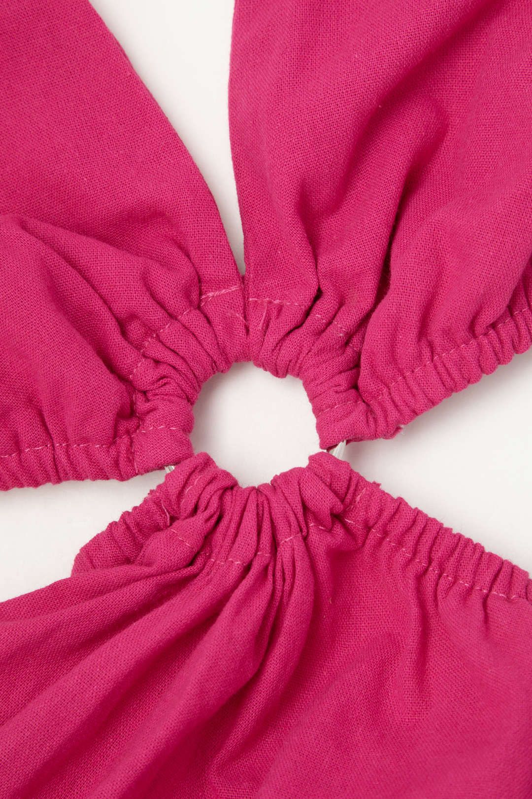 Linen-Blend Tie Back Cut Out Halter Maxi Dress sold by Micas product image thumbnail 5