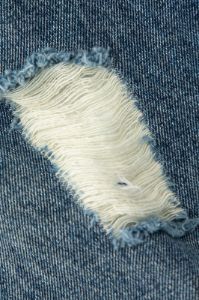 Patchwork Distressed Jeans sold by Micas