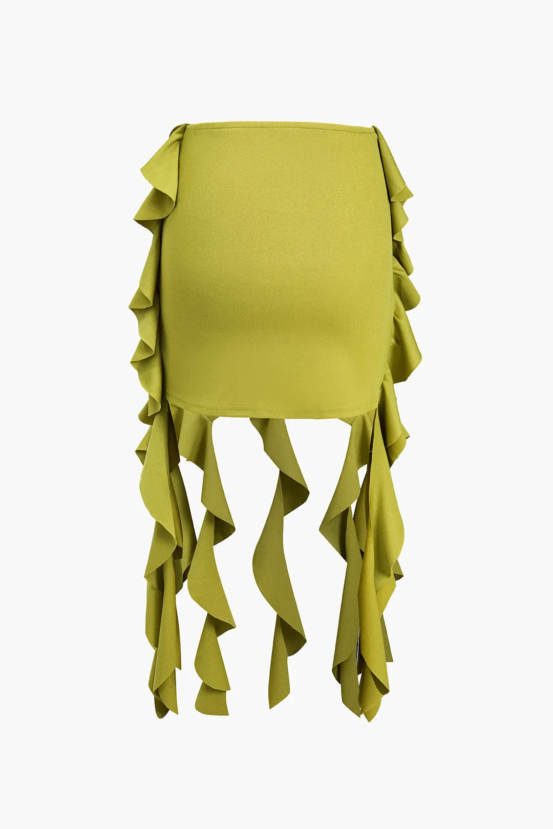 Solid Crop Tank Top Og Flæse Nederdel Sæt sold by Micas product image thumbnail 5