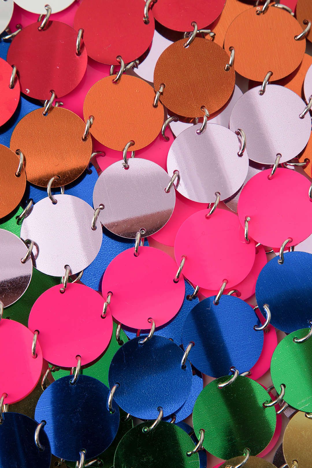 Multicolored Sequin Disc Mini Skirt sold by Micas product image thumbnail 3