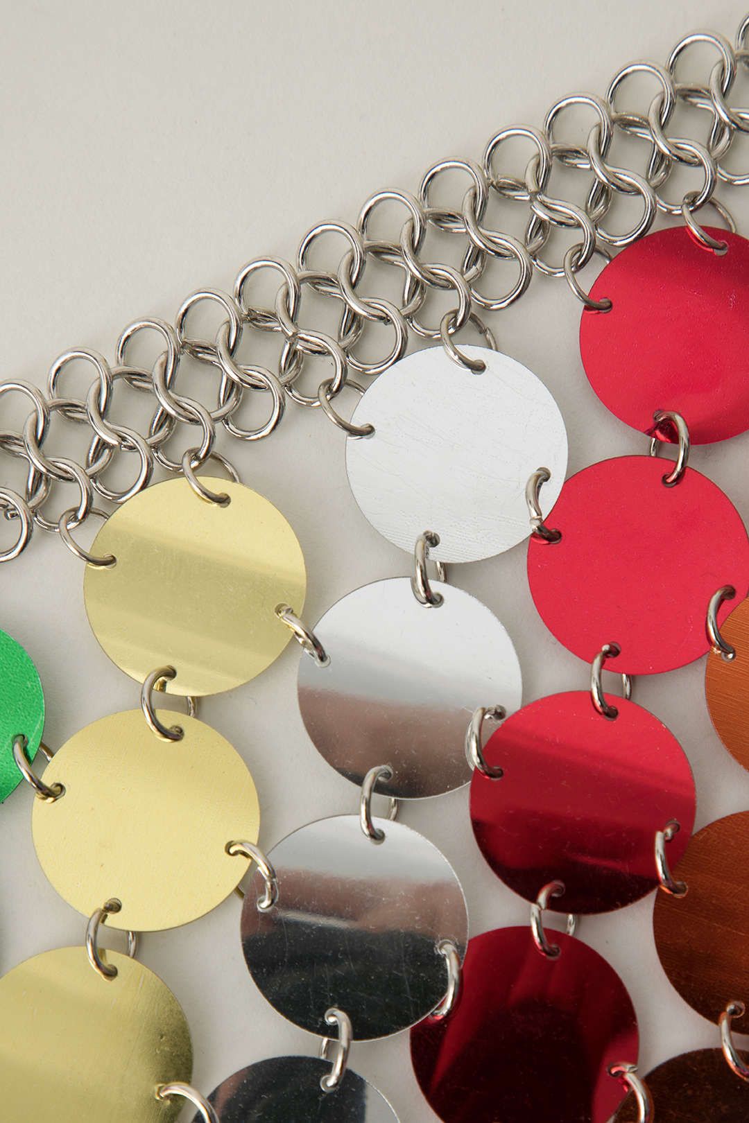 Multicolored Sequin Disc Mini Skirt sold by Micas product image thumbnail 4