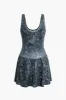 Tie Dye Print Tank Mini Kjole sold by Micas