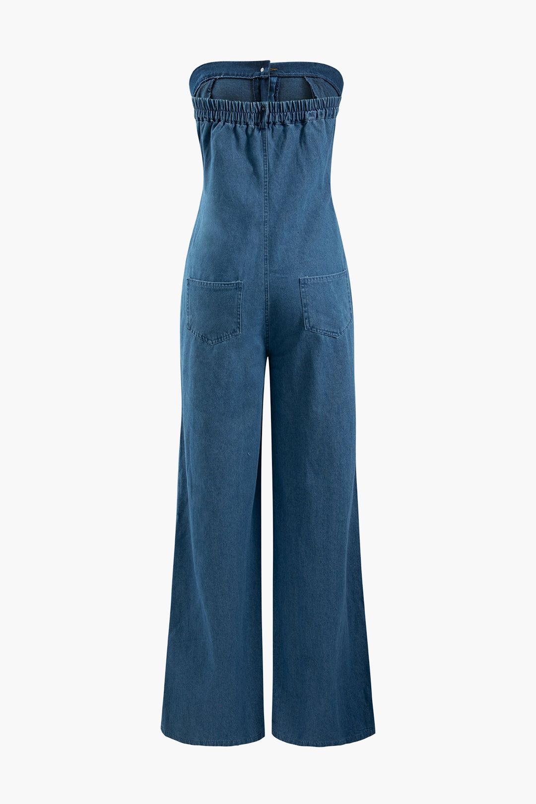 Destroyed Denim Strapless Jumpsuit sold by Micas product image thumbnail 2