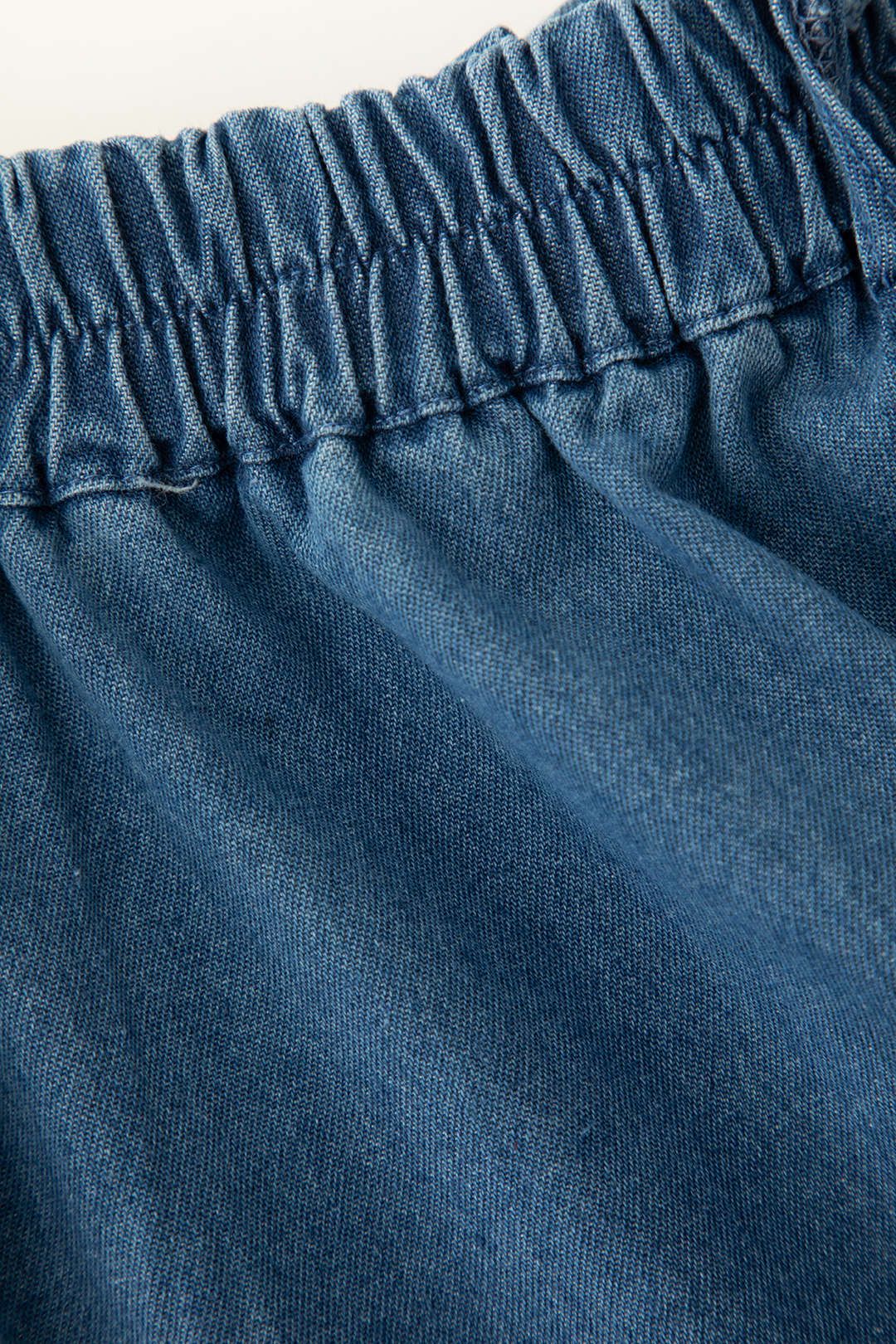 Destroyed Denim Strapless Jumpsuit sold by Micas product image thumbnail 3