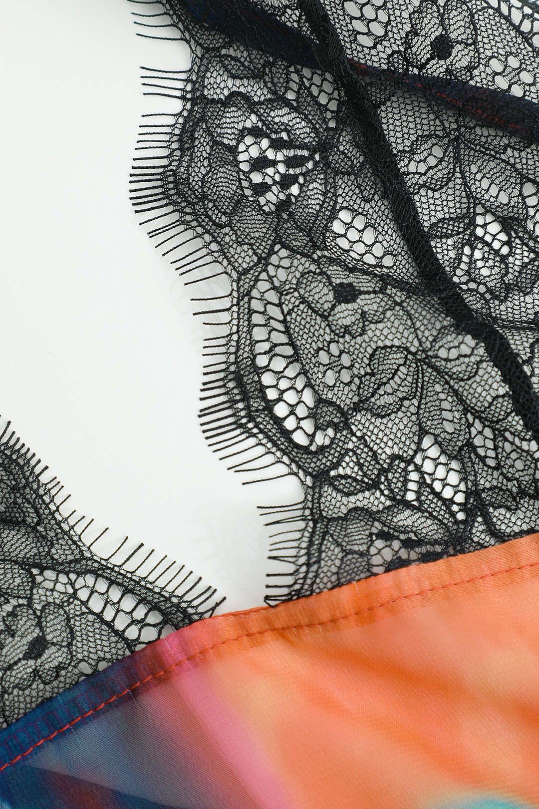 Abstract Print Lace Backless Maxi Dress sold by Micas product image thumbnail 3