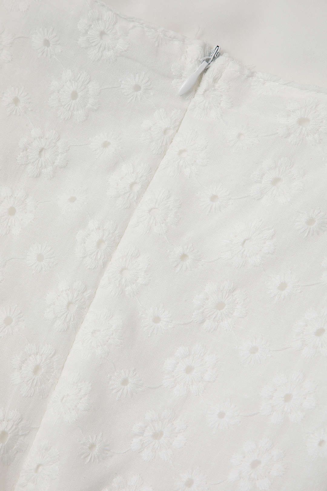 Asymmetric Embroidered Eyelet Mini Dress sold by Micas product image thumbnail 5