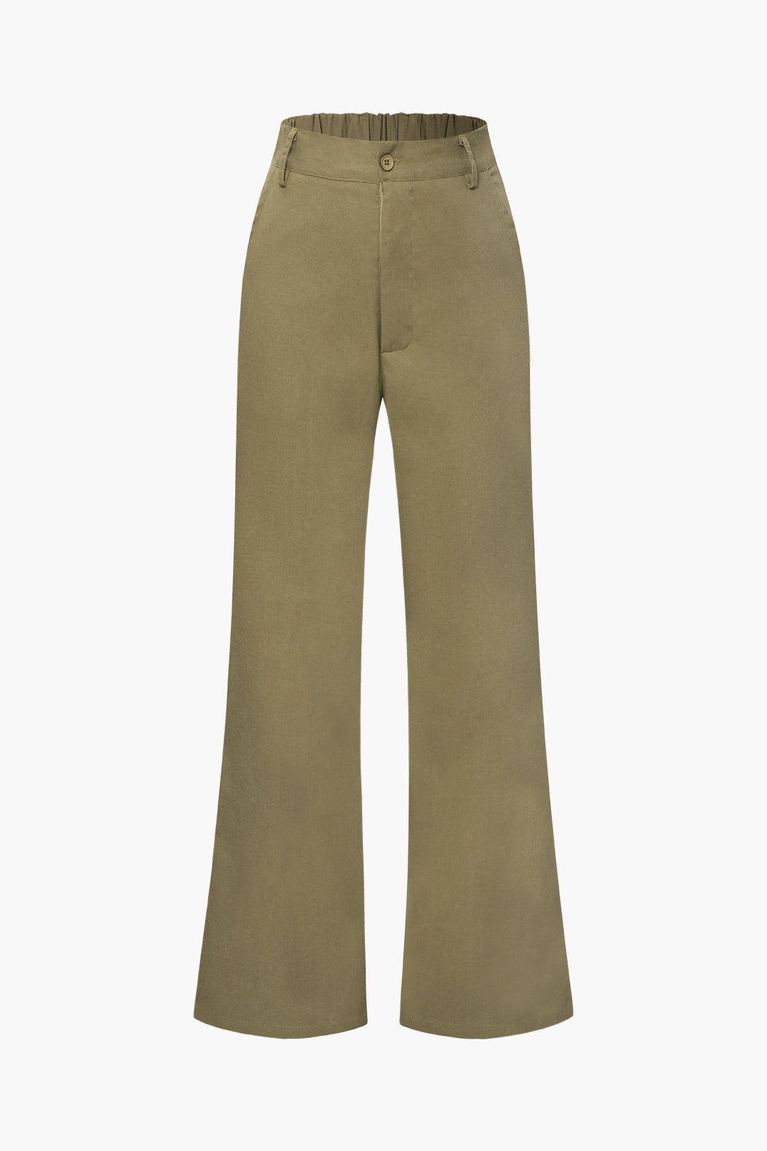 High Waisted Linen-Blend Wide Leg Pants sold by Micas