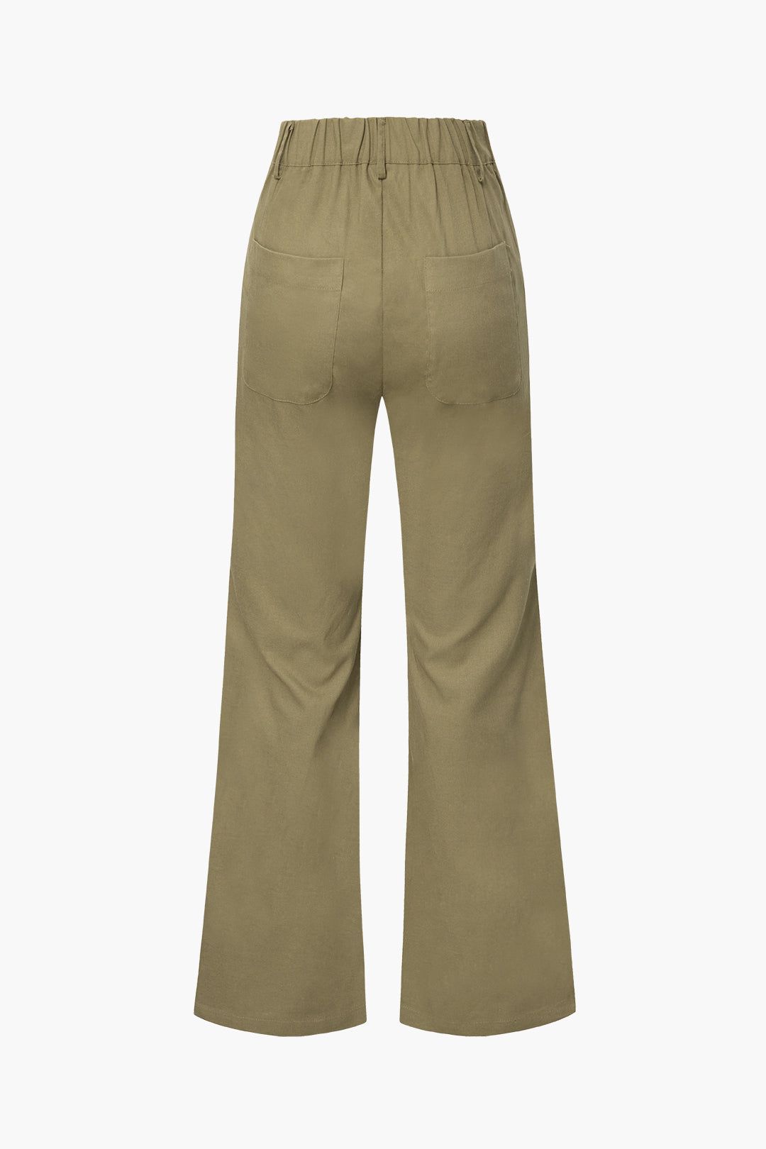 High Waisted Linen-Blend Wide Leg Pants sold by Micas product image thumbnail 2