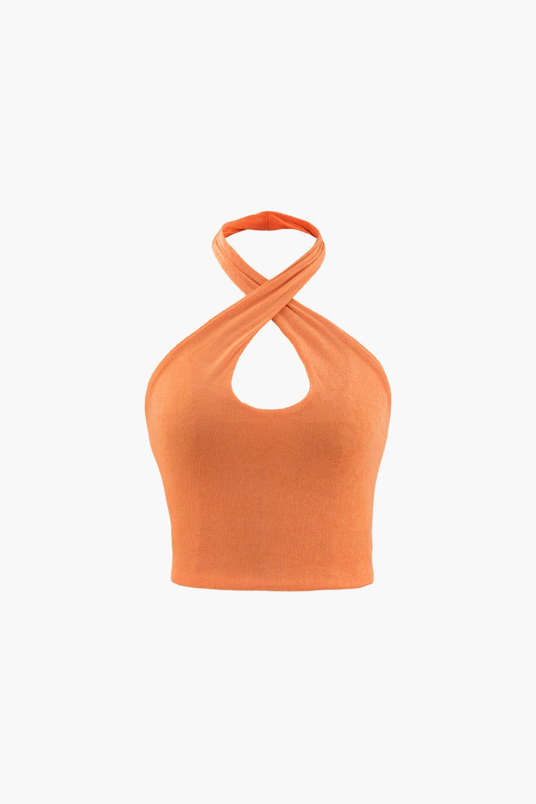 Cross Strap Cut Out Halter Top sold by Micas
