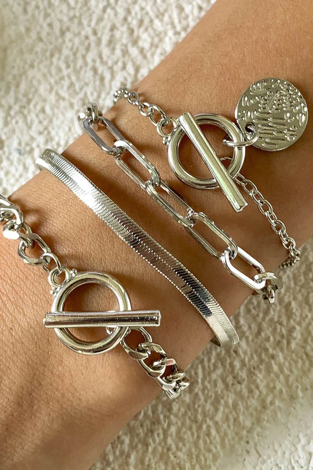 4 stk Snake Chain Armbånd Sæt sold by Micas