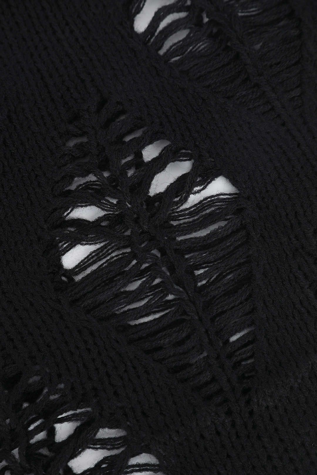 Destroyed Cut-Out Long Sleeve Knit Top sold by Micas product image thumbnail 3