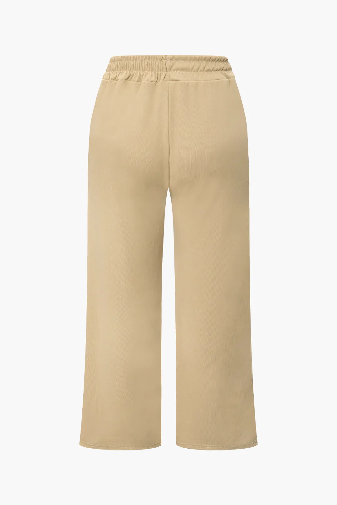 Plus størrelse solid asymmetrisk off-skulder buksesæt sold by Micas product image thumbnail 5