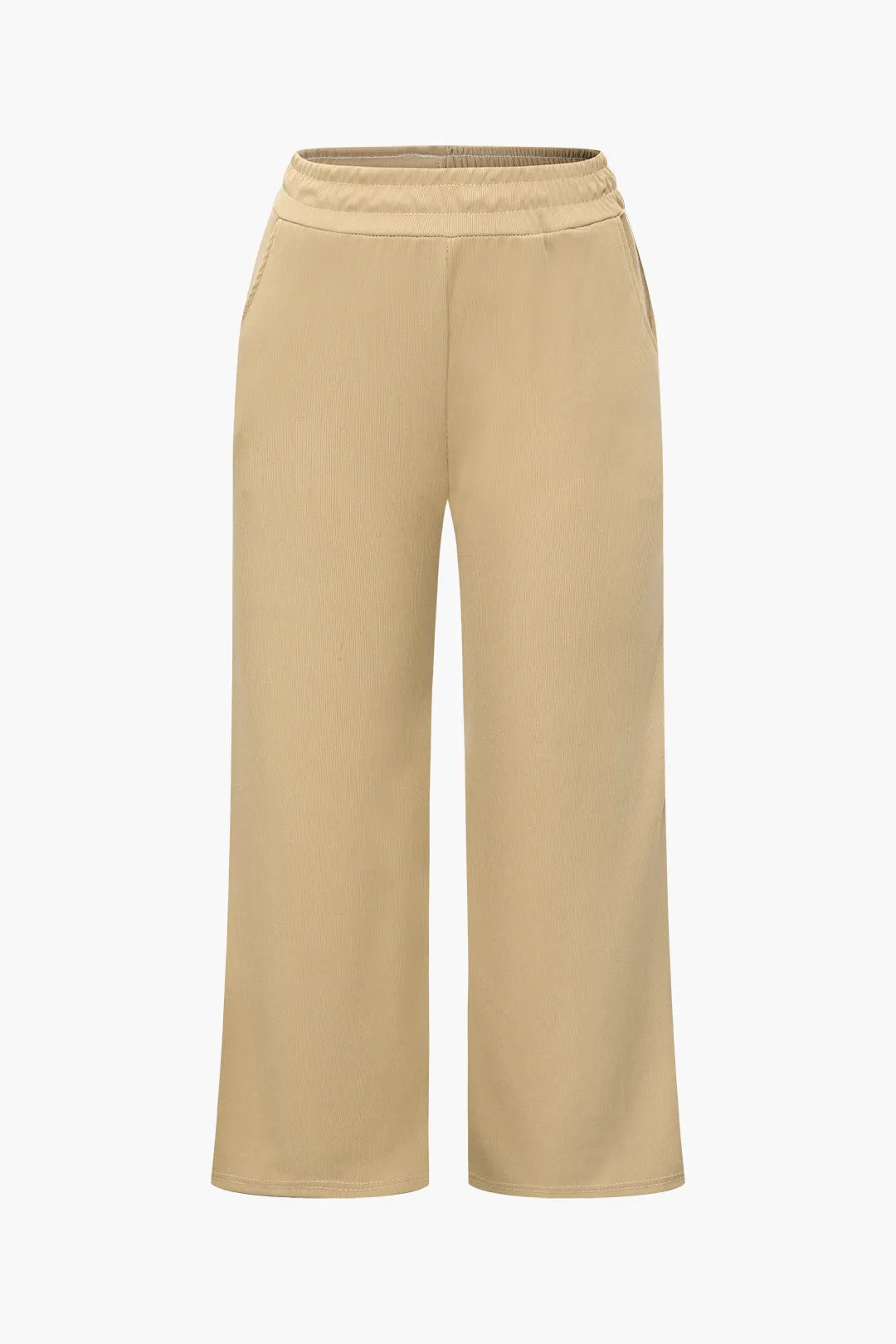 Plus størrelse solid asymmetrisk off-skulder buksesæt sold by Micas product image thumbnail 3