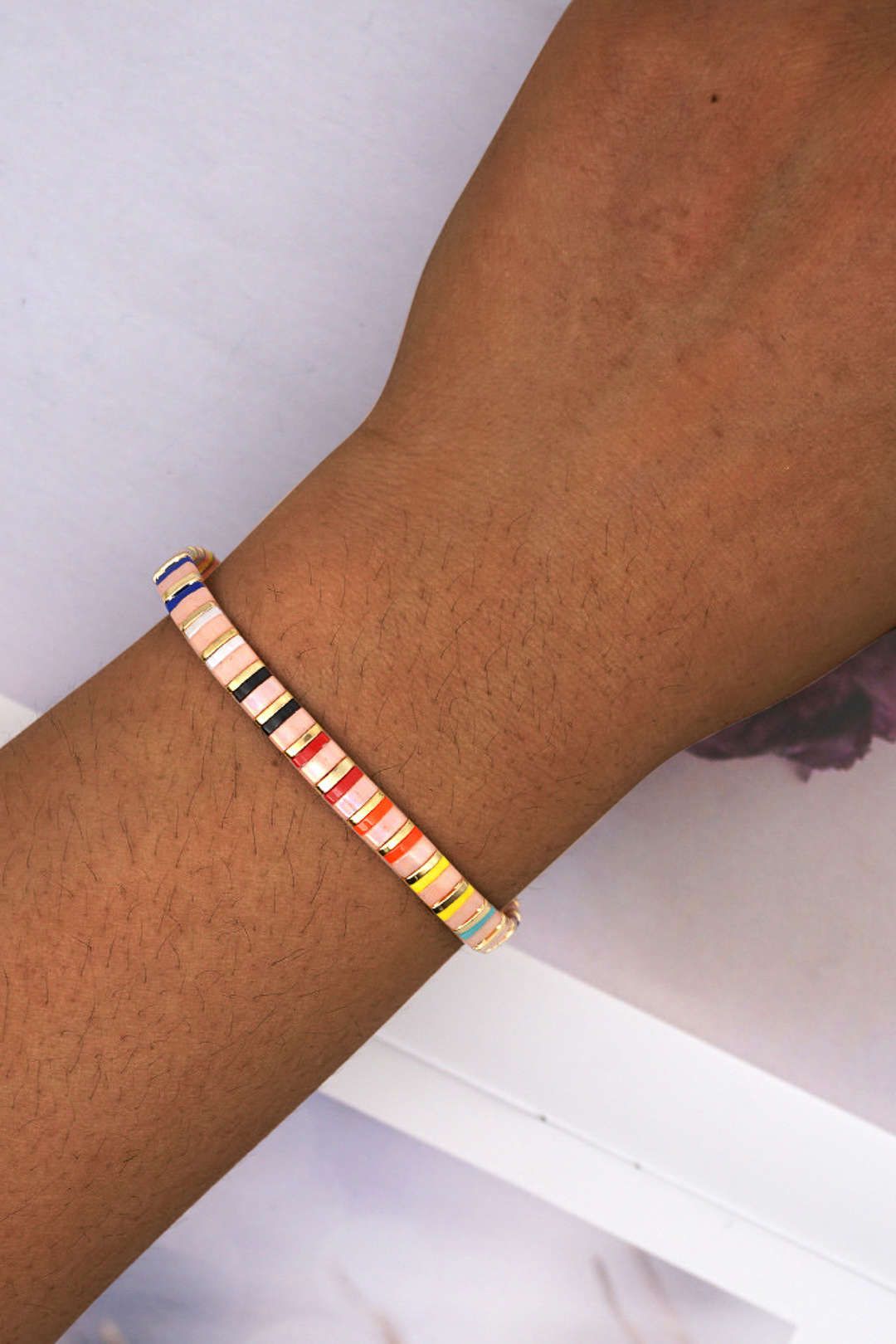 Rainbow Beaded Bbracelet sold by Micas
