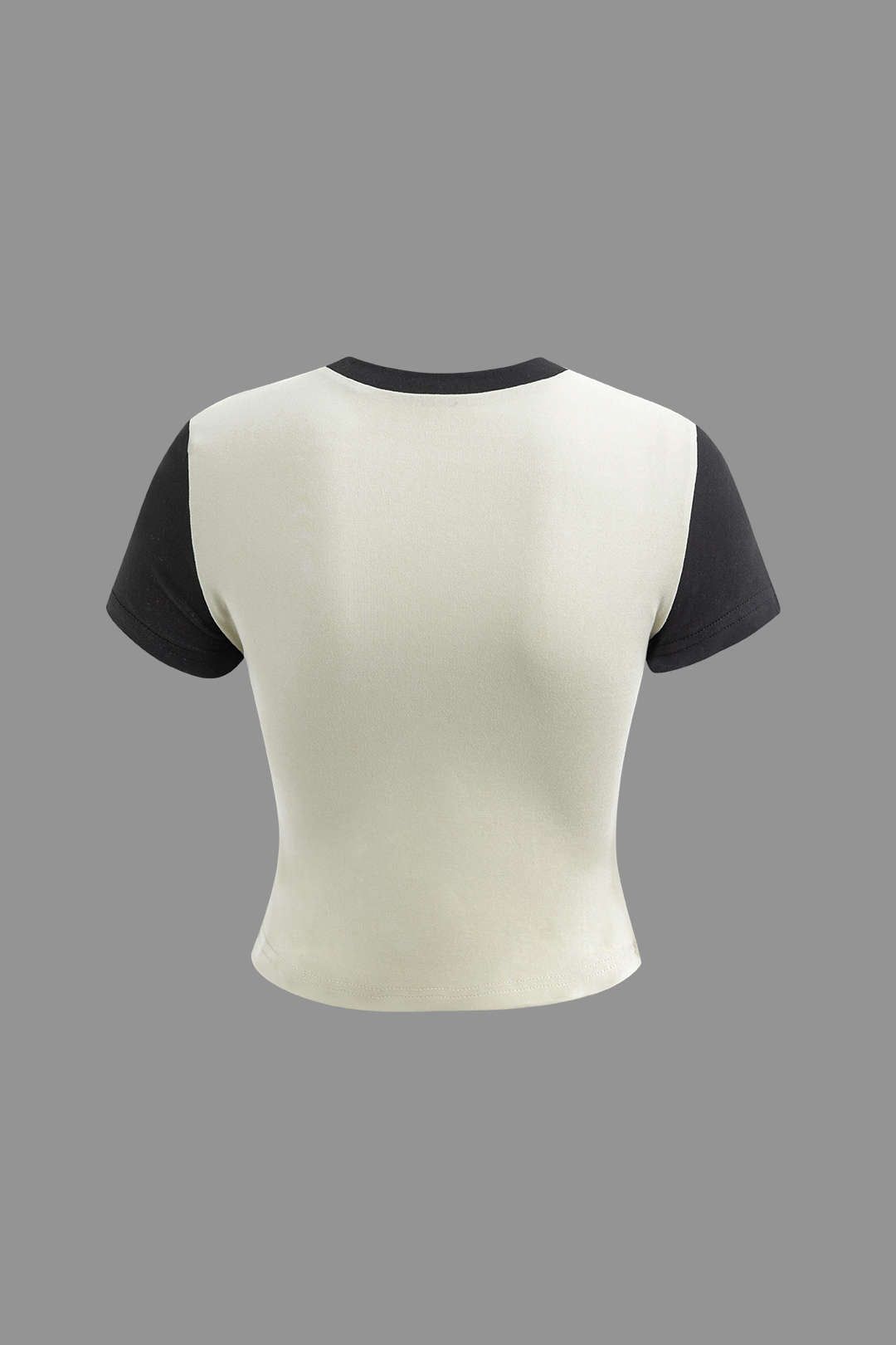 Contrast Round Neck T-shirt sold by Micas product image thumbnail 2