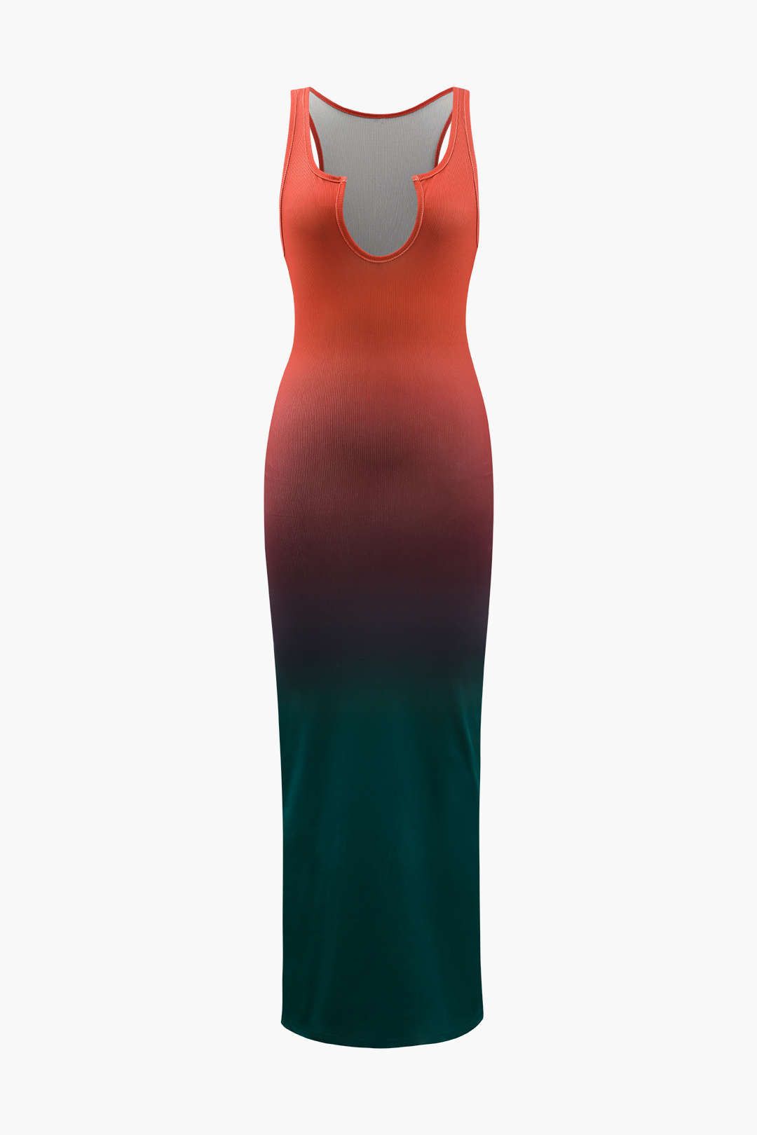 Ombre Ribbed Sleeveless Midi Dress sold by Micas