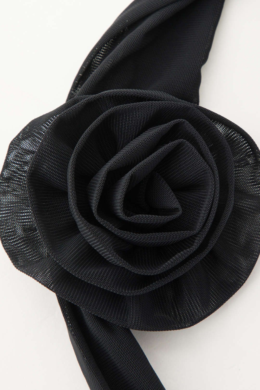 Mesh Strapless Midi Dress With Rose Neck Scarf sold by Micas product image thumbnail 4