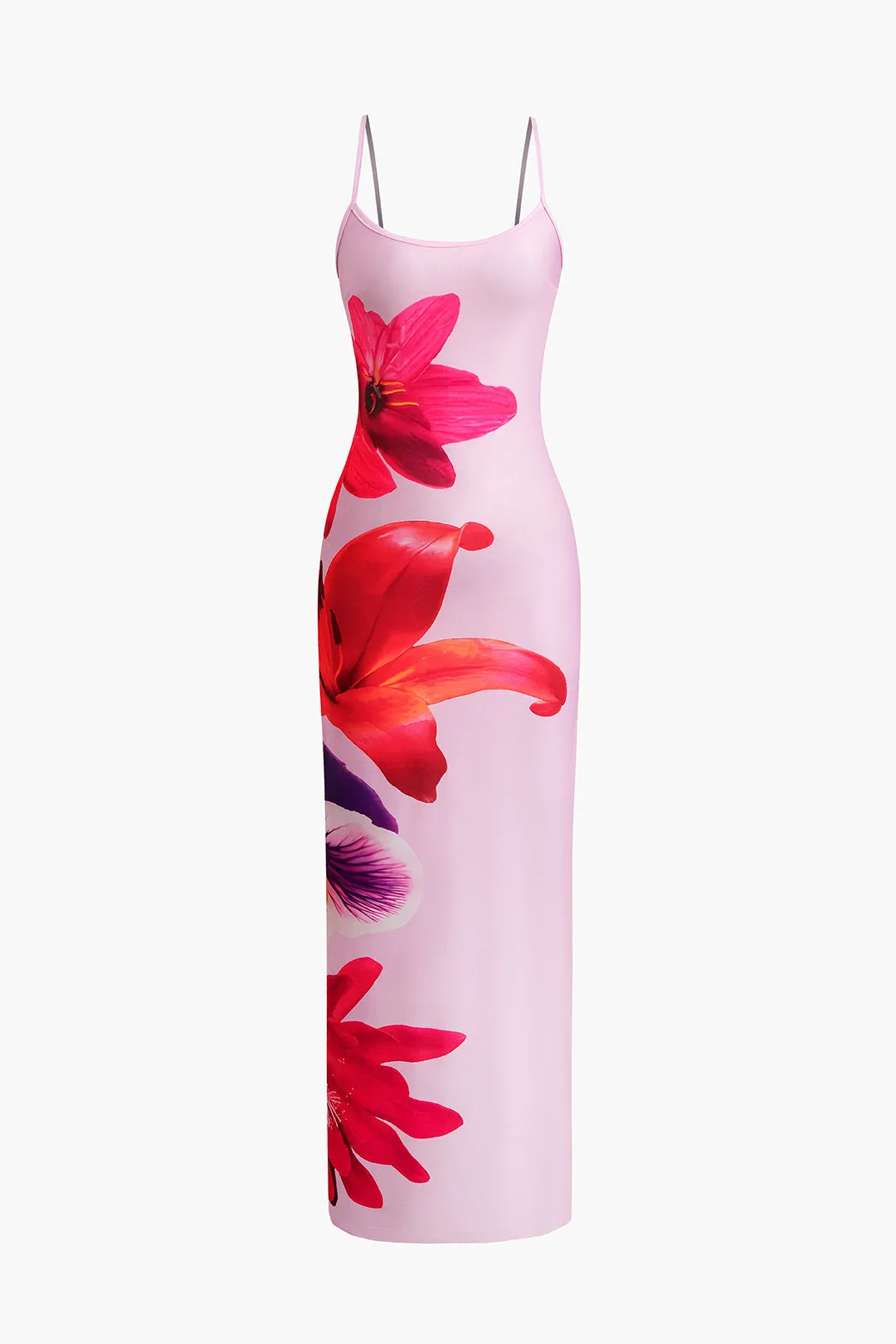 Floral Print Strap Maxi Dress sold by Micas