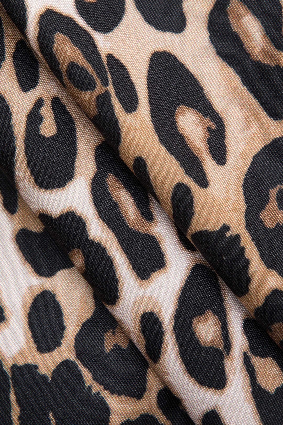 Leopard Print Slit Shorts sold by Micas product image thumbnail 3