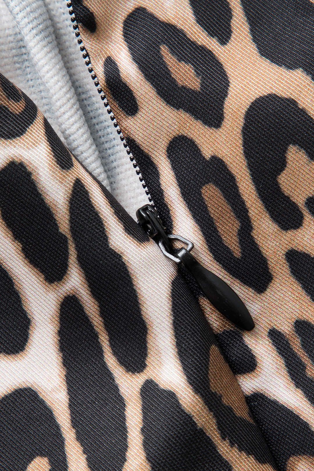 Leopard Print Slit Shorts sold by Micas product image thumbnail 4